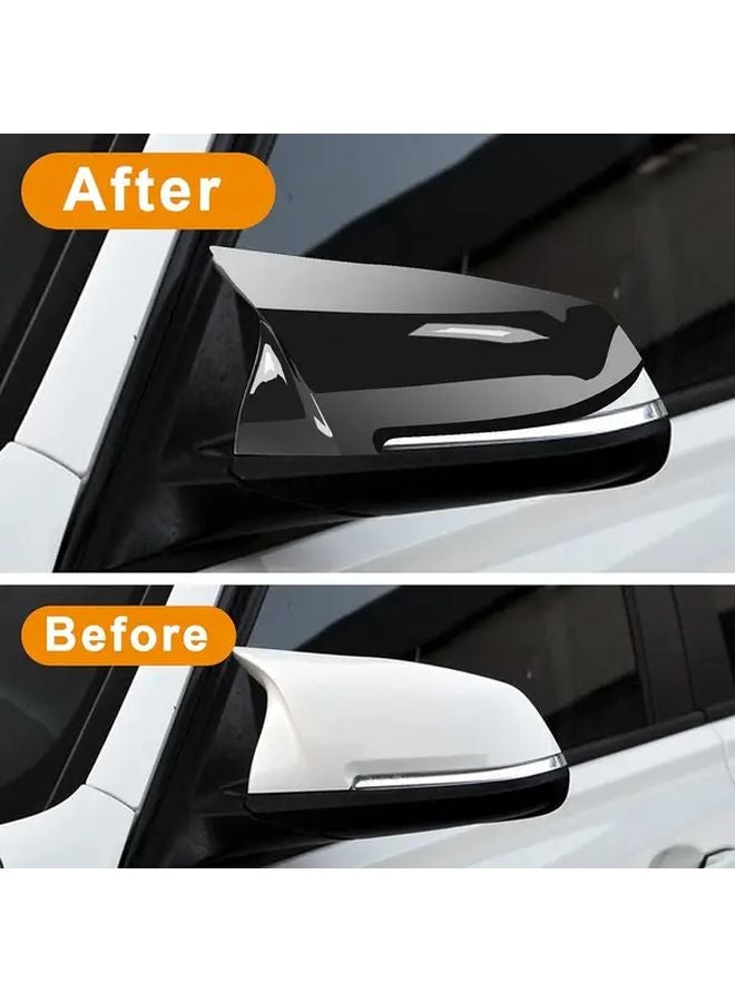 أغطية مرايا جانبية من ألياف الكربون الأسود لسيارات BMW سلسلة 1 و2 و3 و4 وX وM طرازات F20 وF30 وF32 وF36 - Image 2